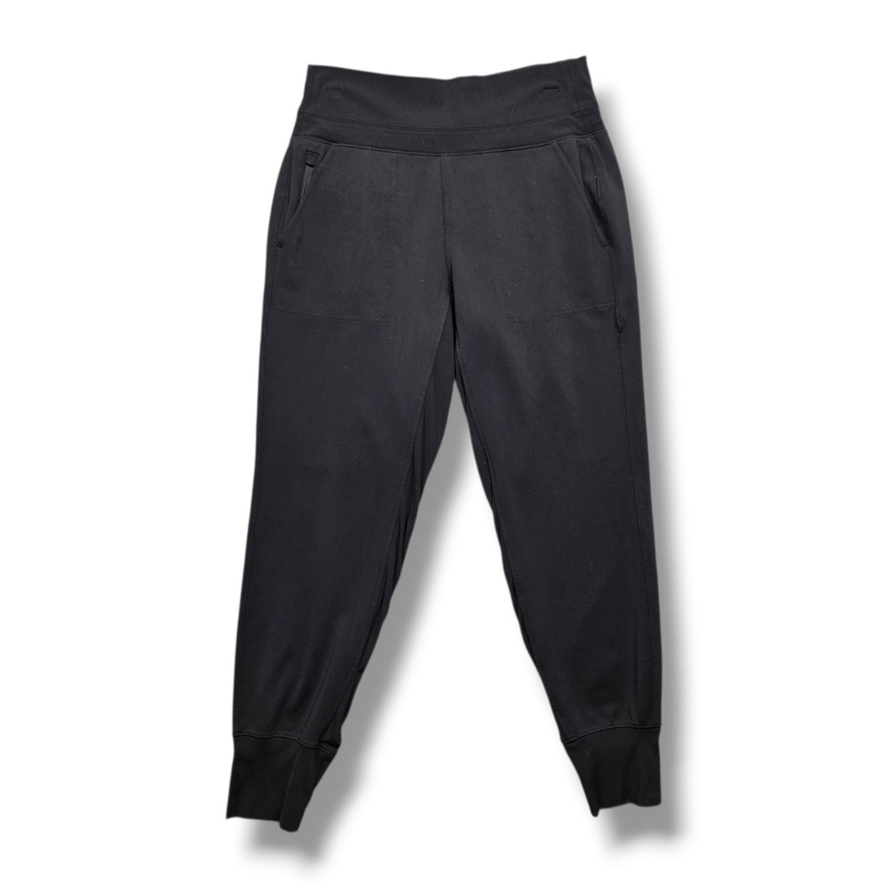 Athleta Venice High Rise Jogger Womens Medium Work Travel Sculptek Pull On Black